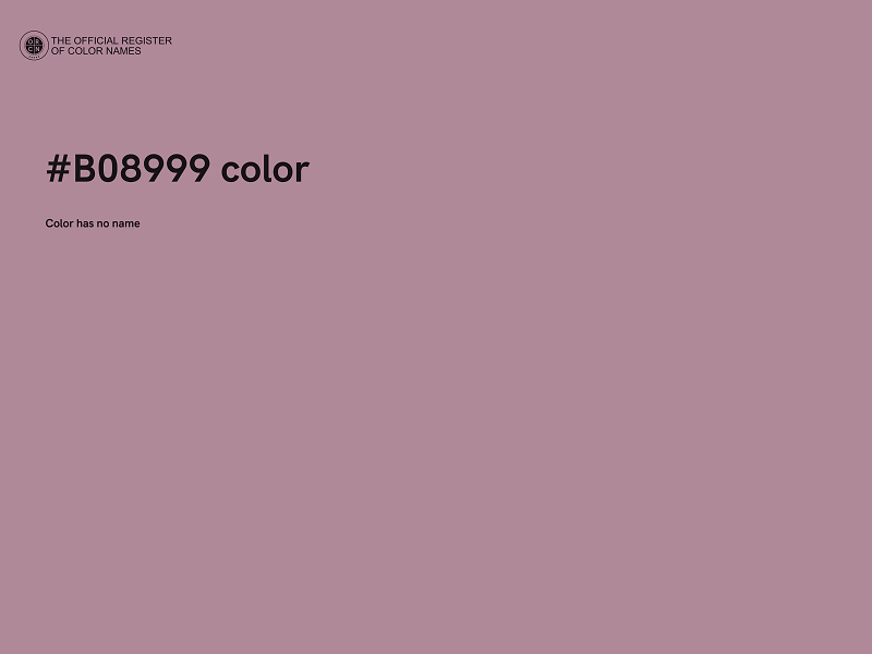 #B08999 color image