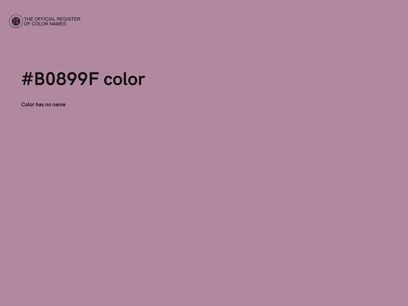 #B0899F color image