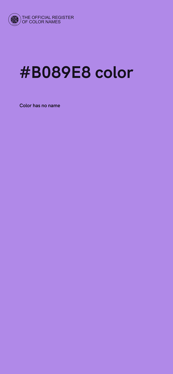 #B089E8 color image