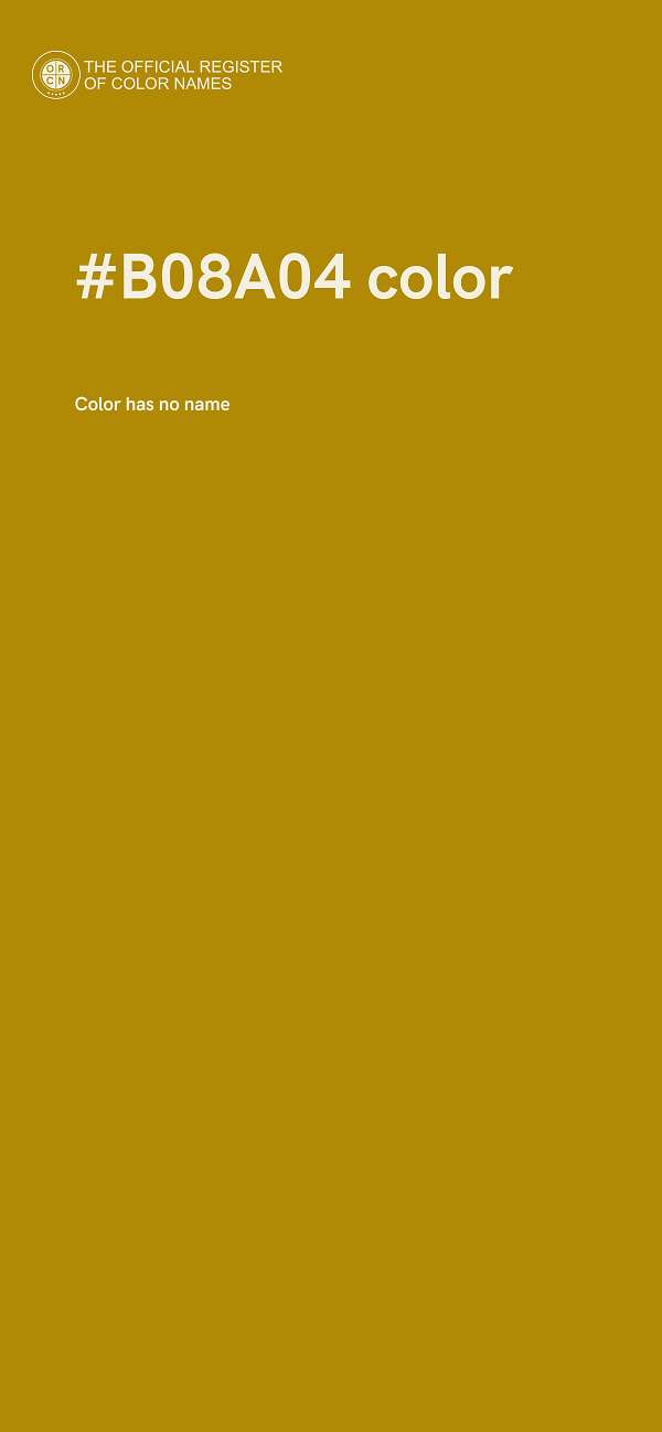 #B08A04 color image