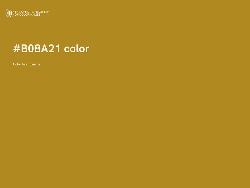 #B08A21 color image