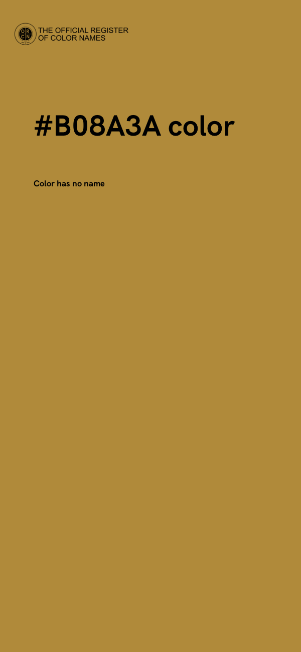 #B08A3A color image