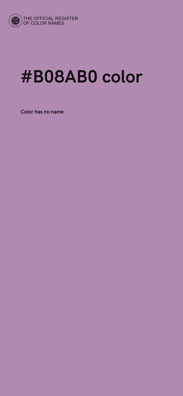 #B08AB0 color image