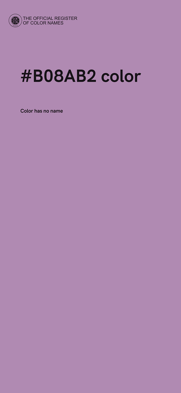 #B08AB2 color image