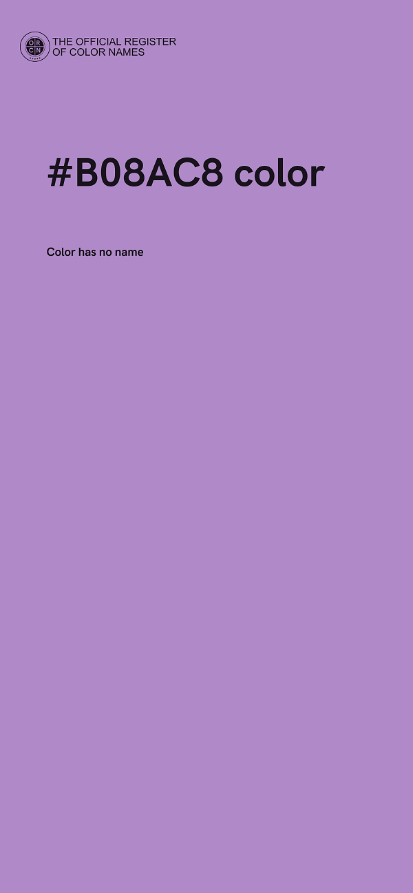 #B08AC8 color image