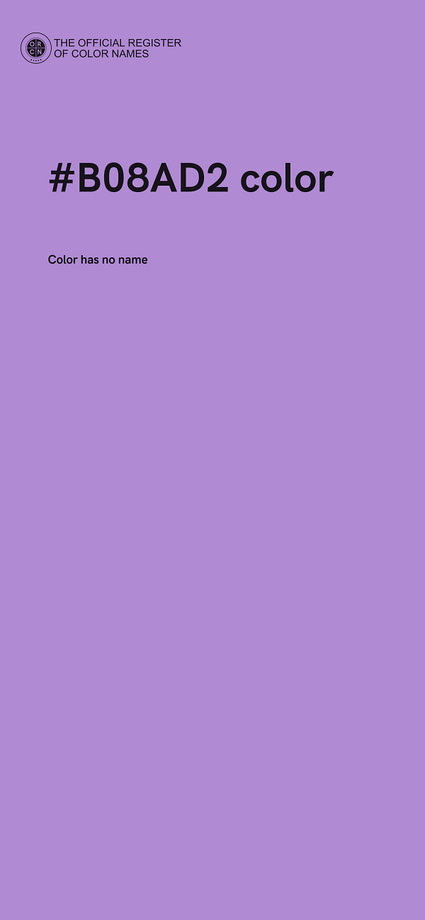 #B08AD2 color image