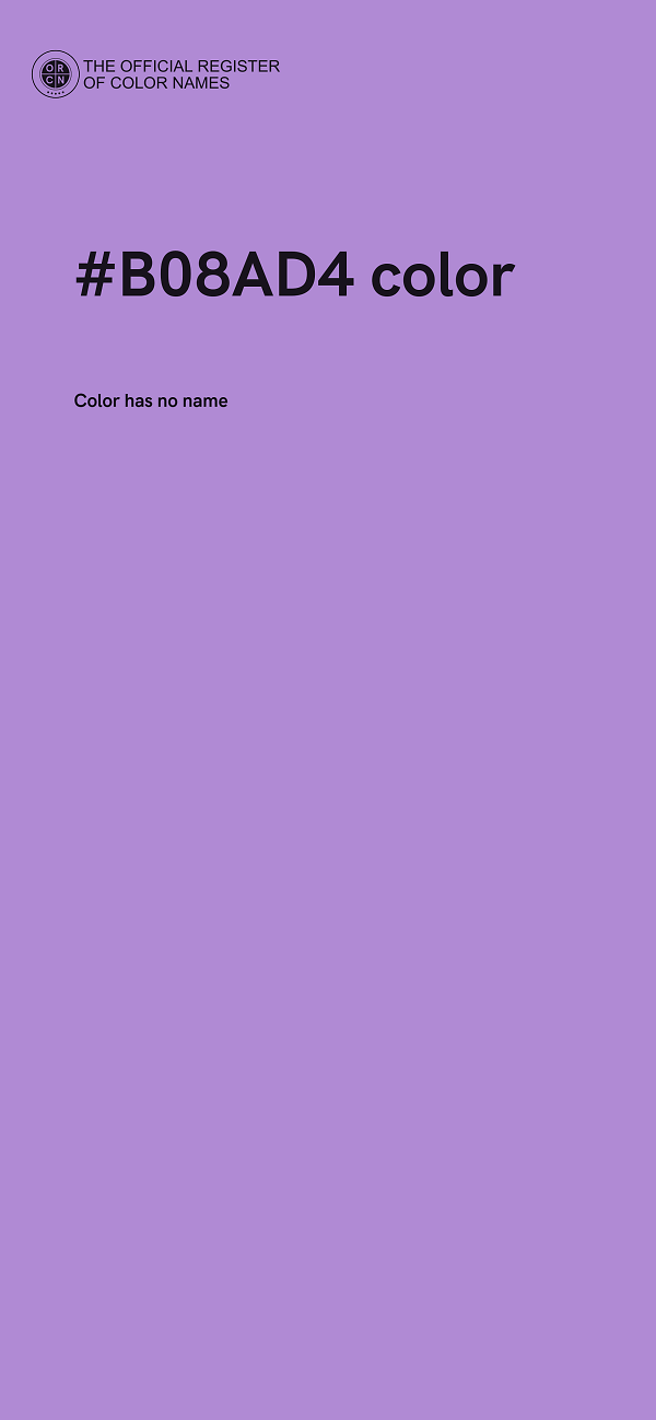 #B08AD4 color image