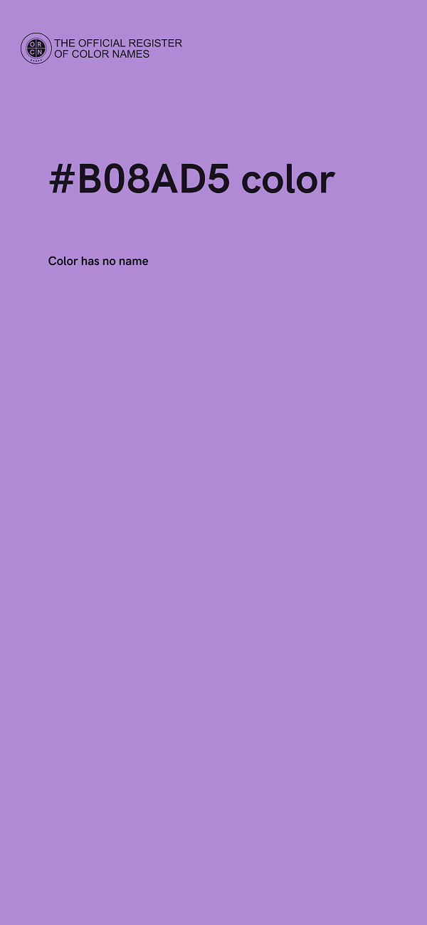 #B08AD5 color image