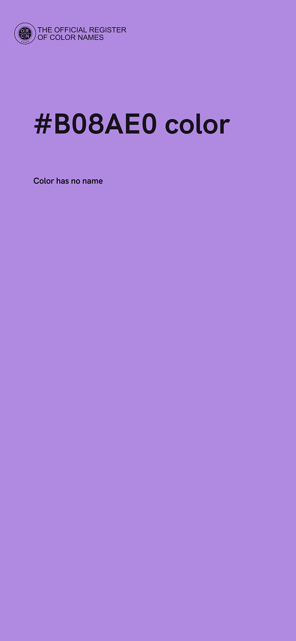 #B08AE0 color image