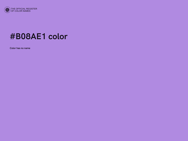 #B08AE1 color image