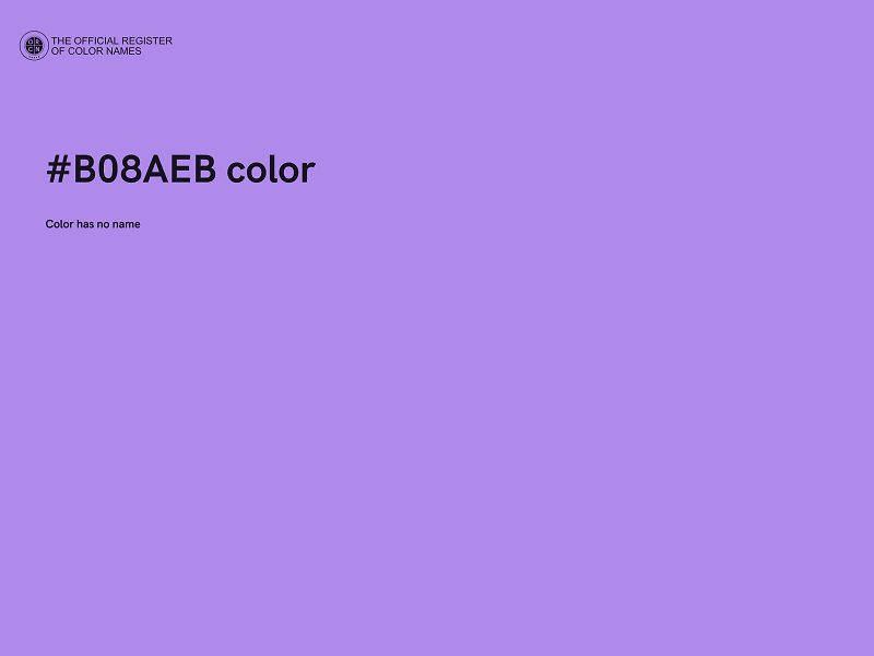 #B08AEB color image