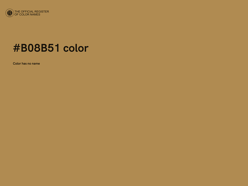 #B08B51 color image