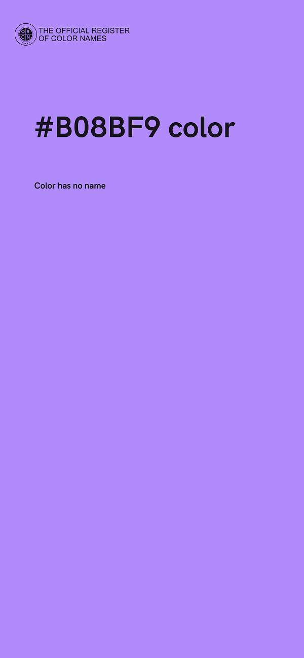 #B08BF9 color image