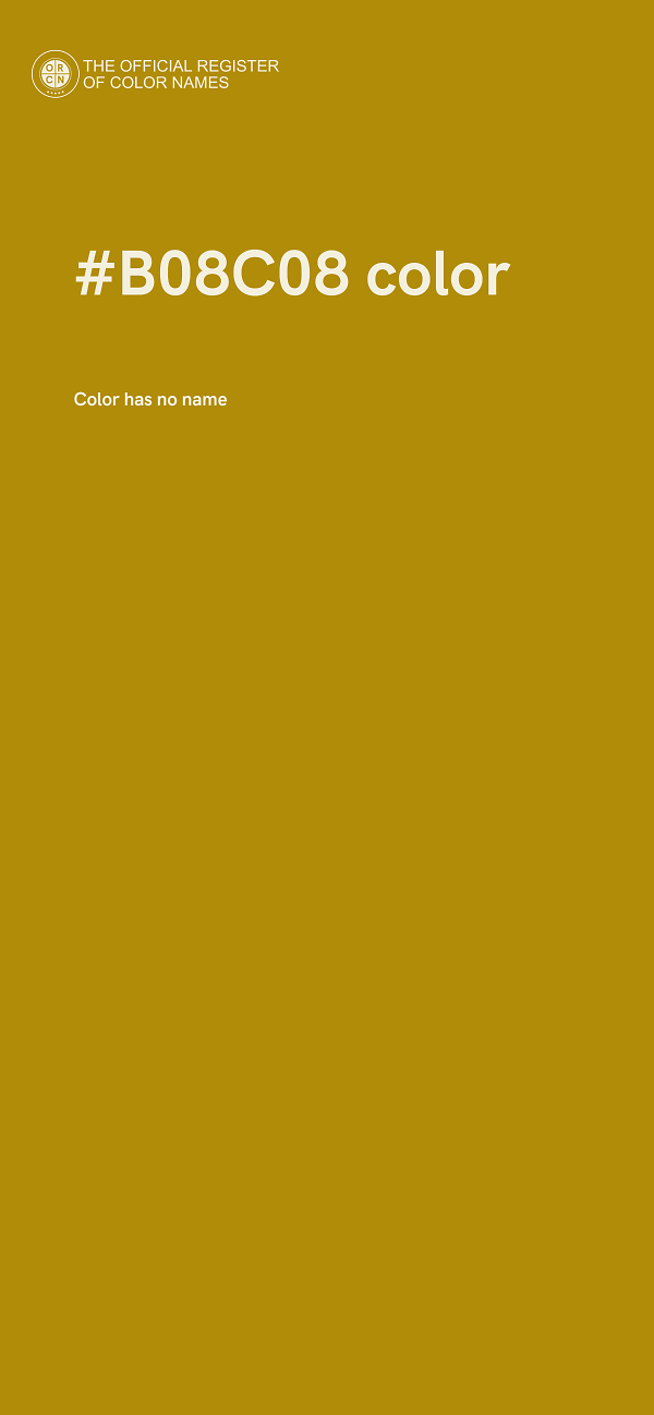 #B08C08 color image