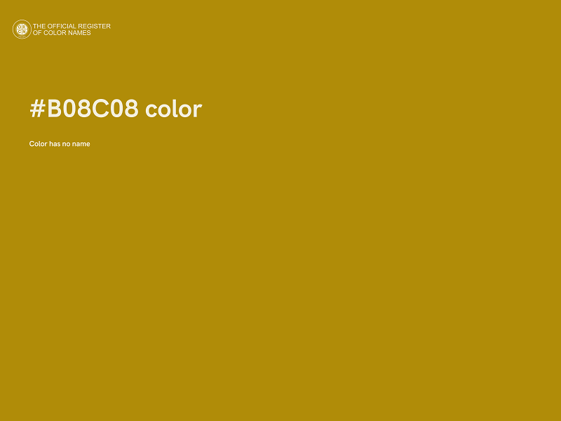 #B08C08 color image