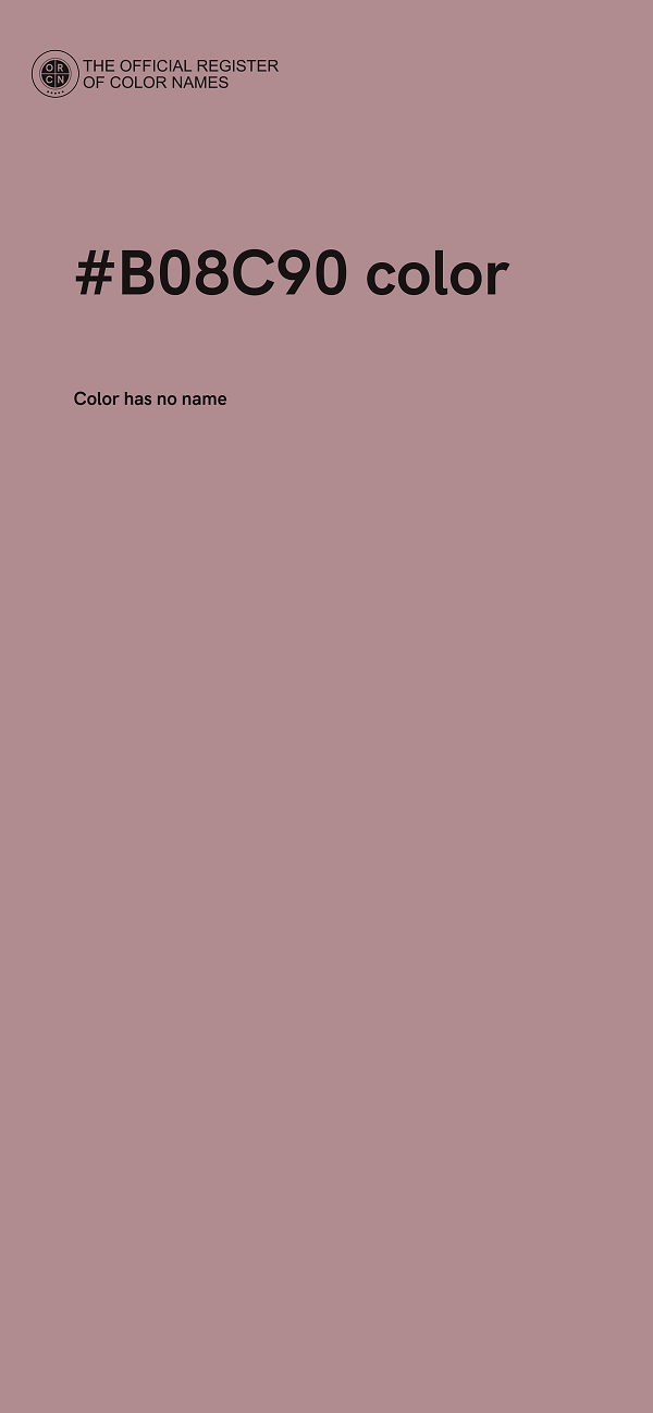 #B08C90 color image