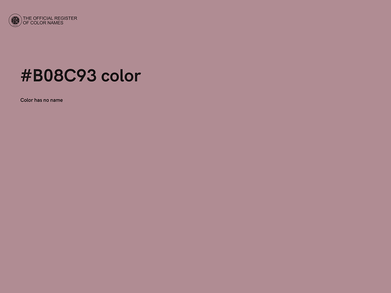 #B08C93 color image