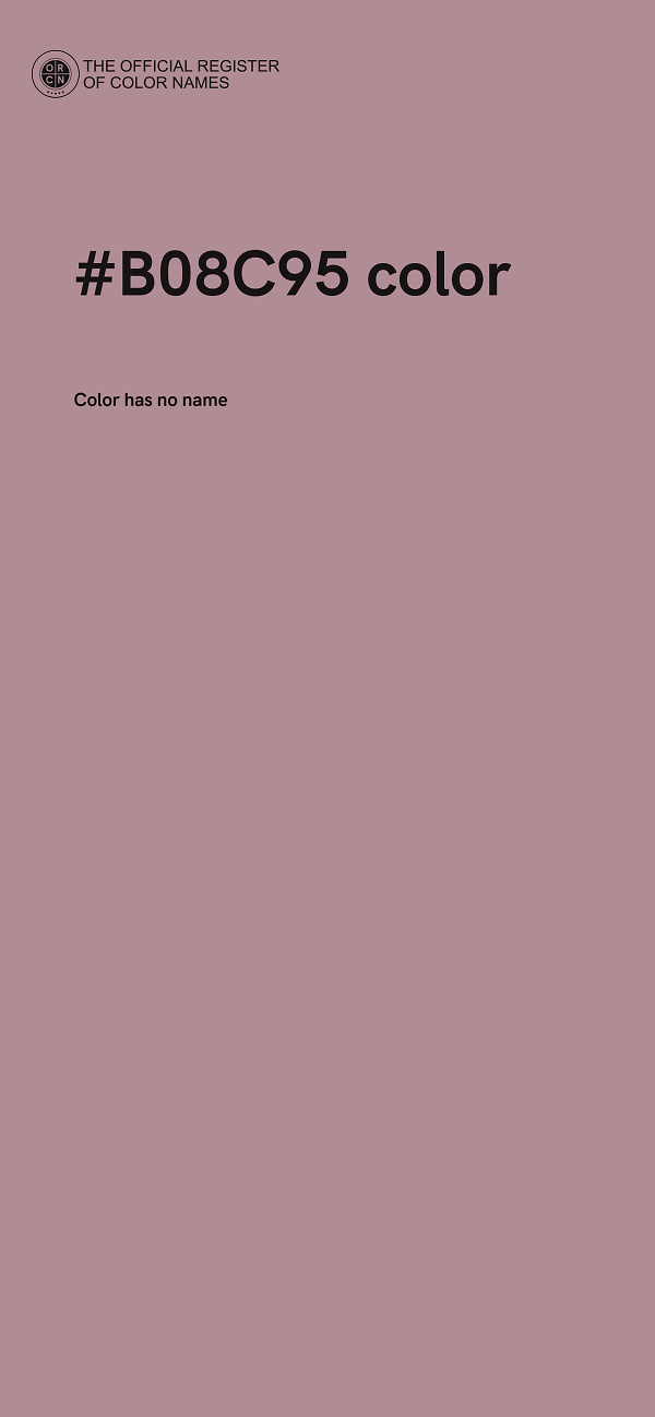 #B08C95 color image
