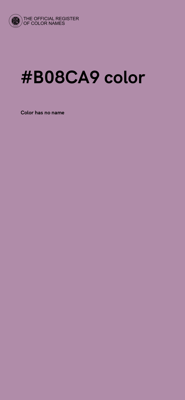 #B08CA9 color image
