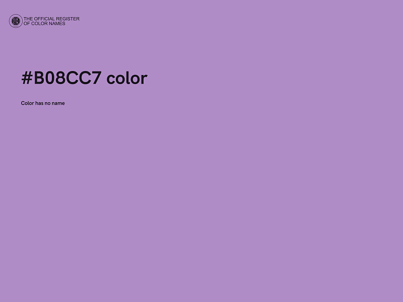 #B08CC7 color image