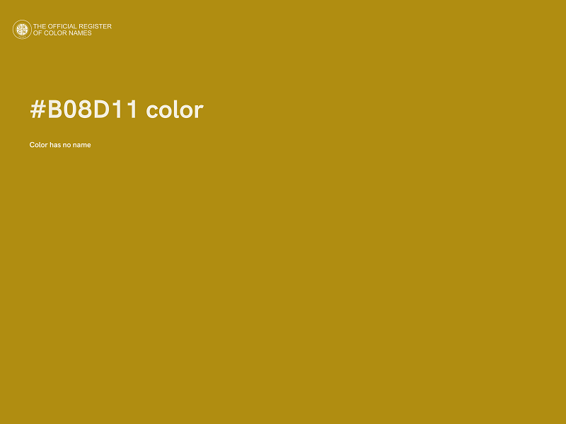 #B08D11 color image