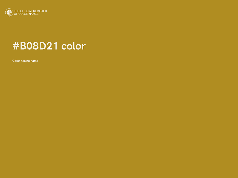 #B08D21 color image