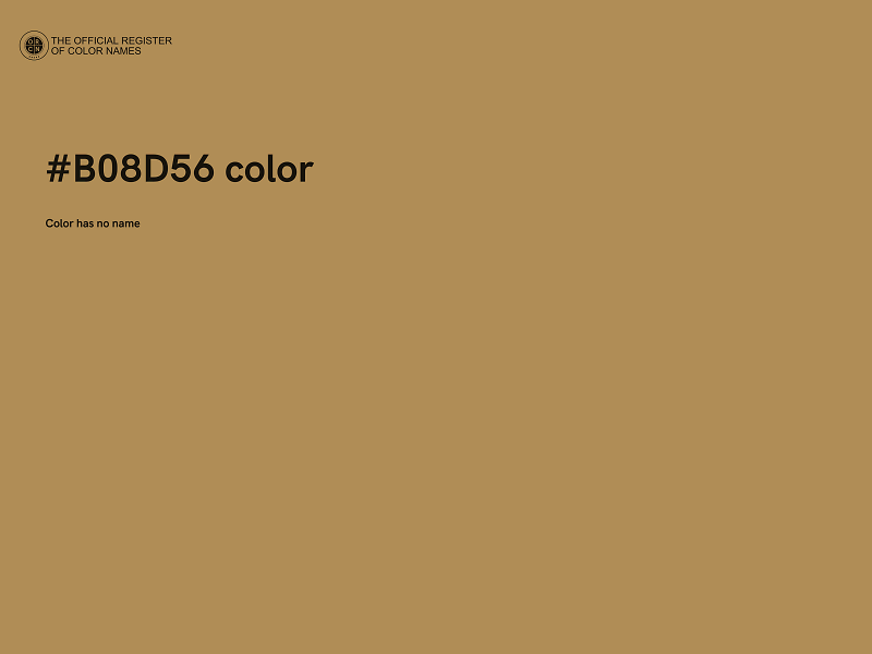 #B08D56 color image