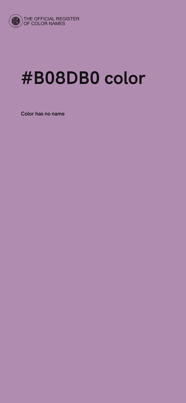 #B08DB0 color image