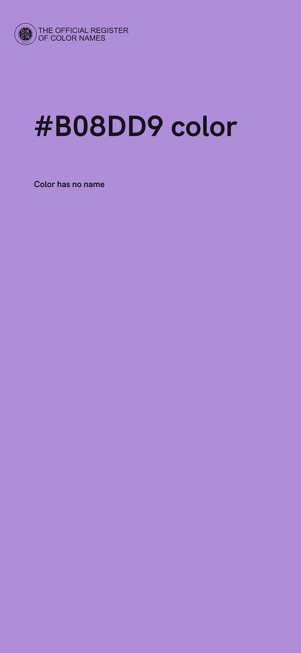 #B08DD9 color image