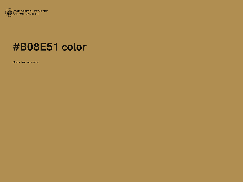 #B08E51 color image