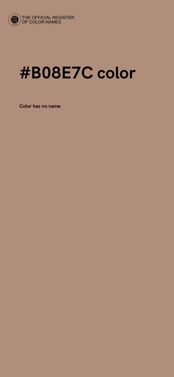 #B08E7C color image