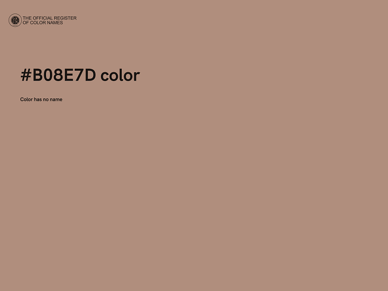 #B08E7D color image