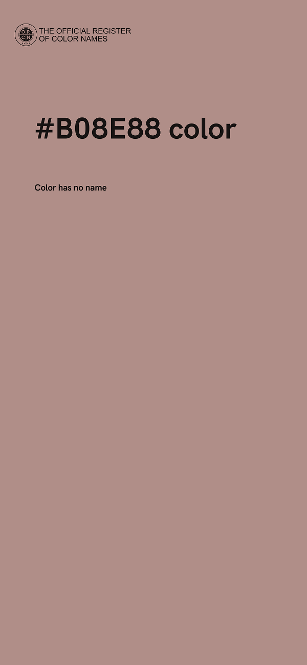#B08E88 color image