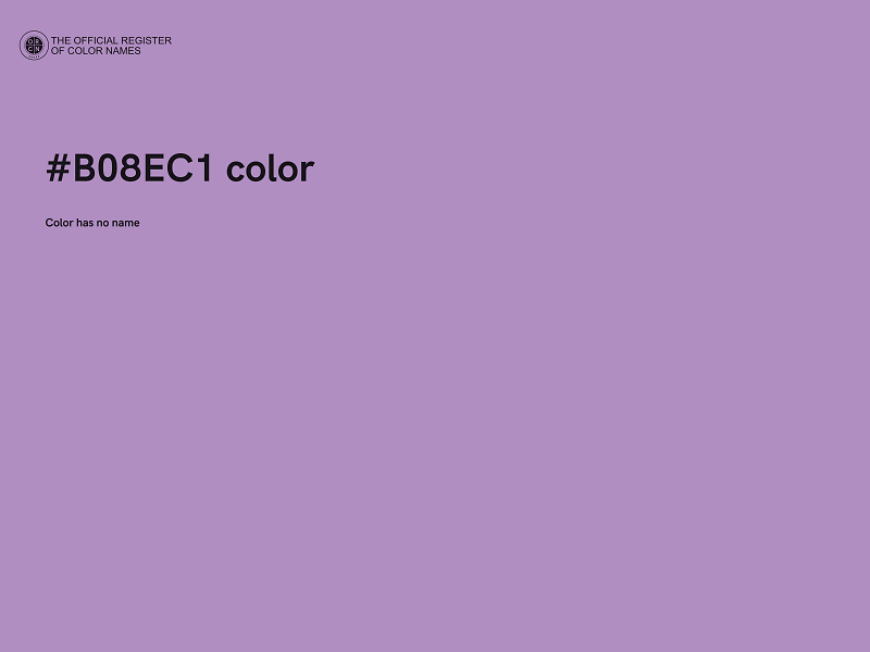 #B08EC1 color image