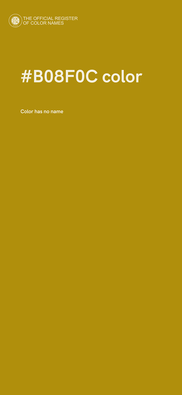 #B08F0C color image