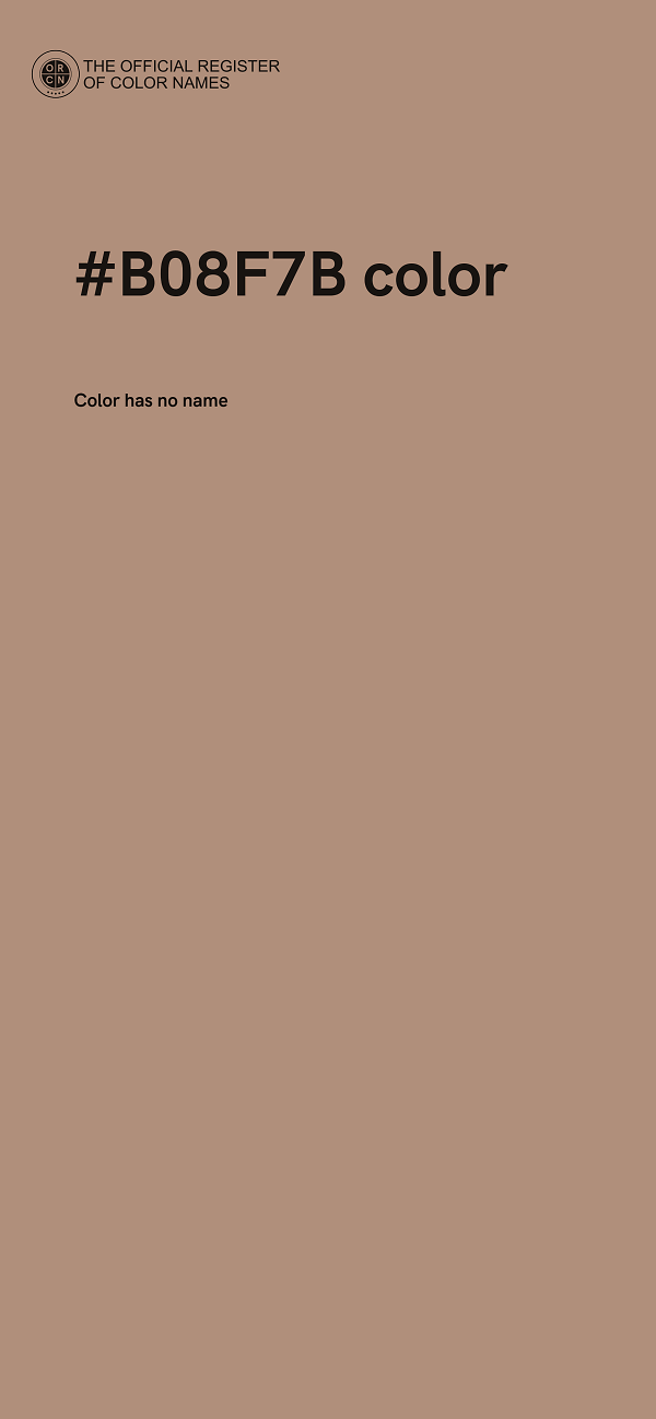 #B08F7B color image