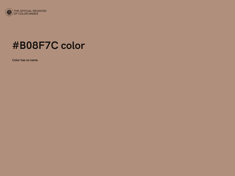 #B08F7C color image