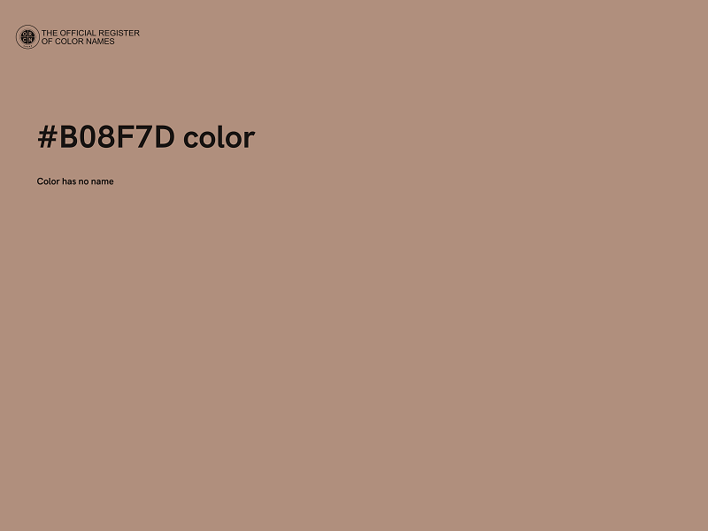 #B08F7D color image