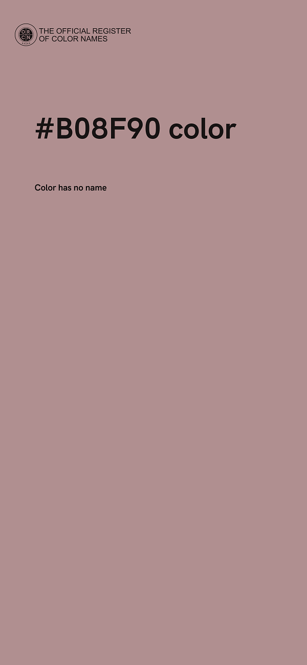 #B08F90 color image