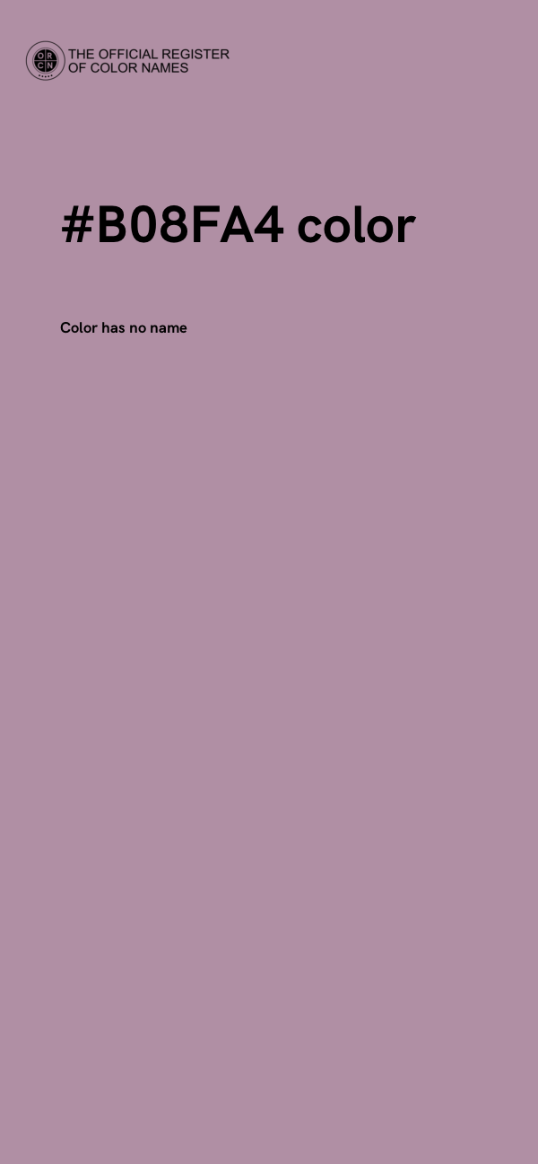 #B08FA4 color image