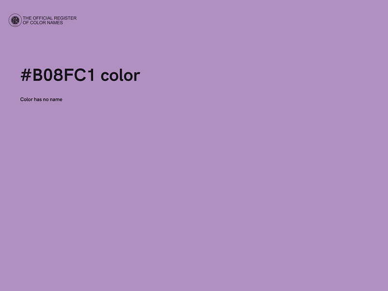 #B08FC1 color image