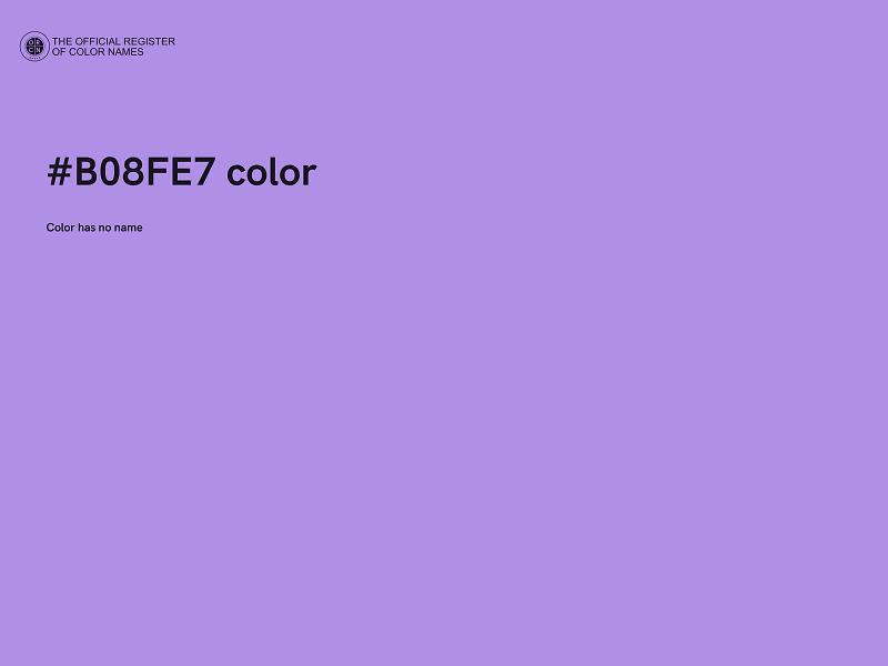 #B08FE7 color image