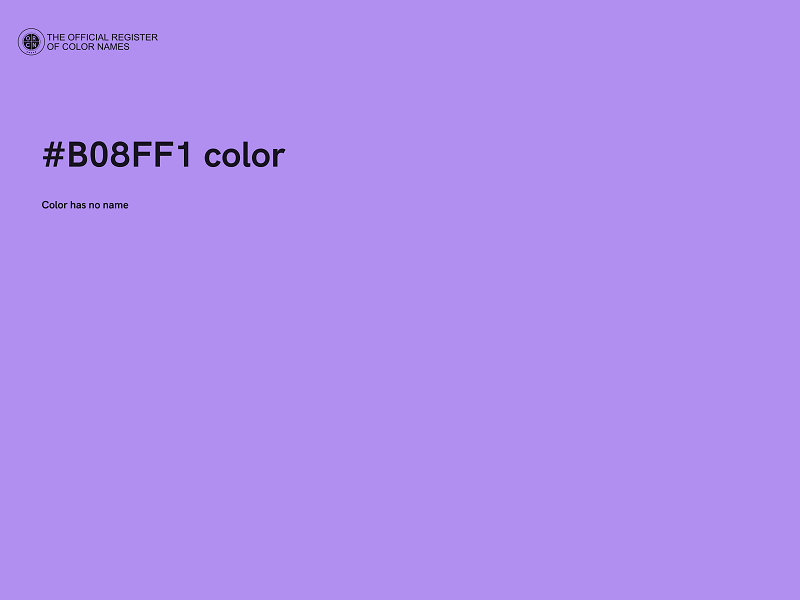 #B08FF1 color image