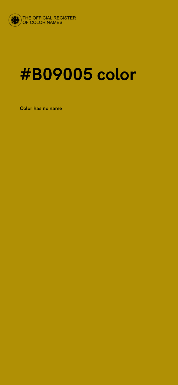 #B09005 color image