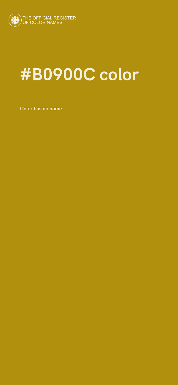 #B0900C color image