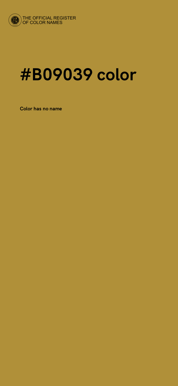 #B09039 color image