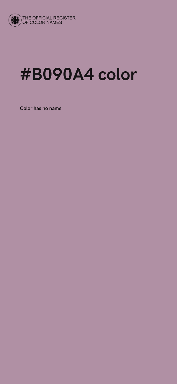 #B090A4 color image