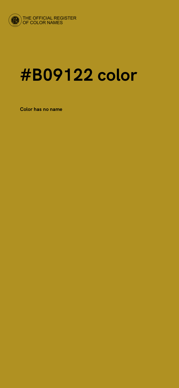 #B09122 color image