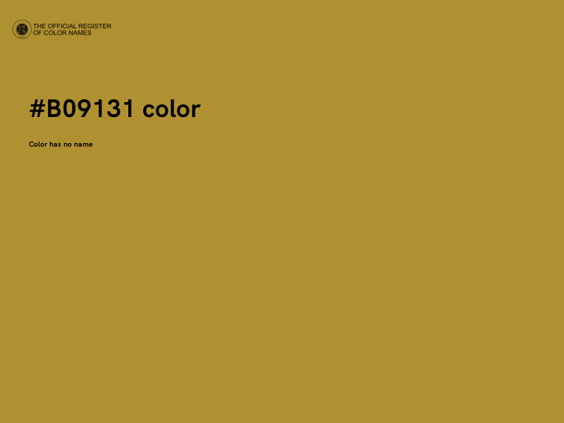 #B09131 color image