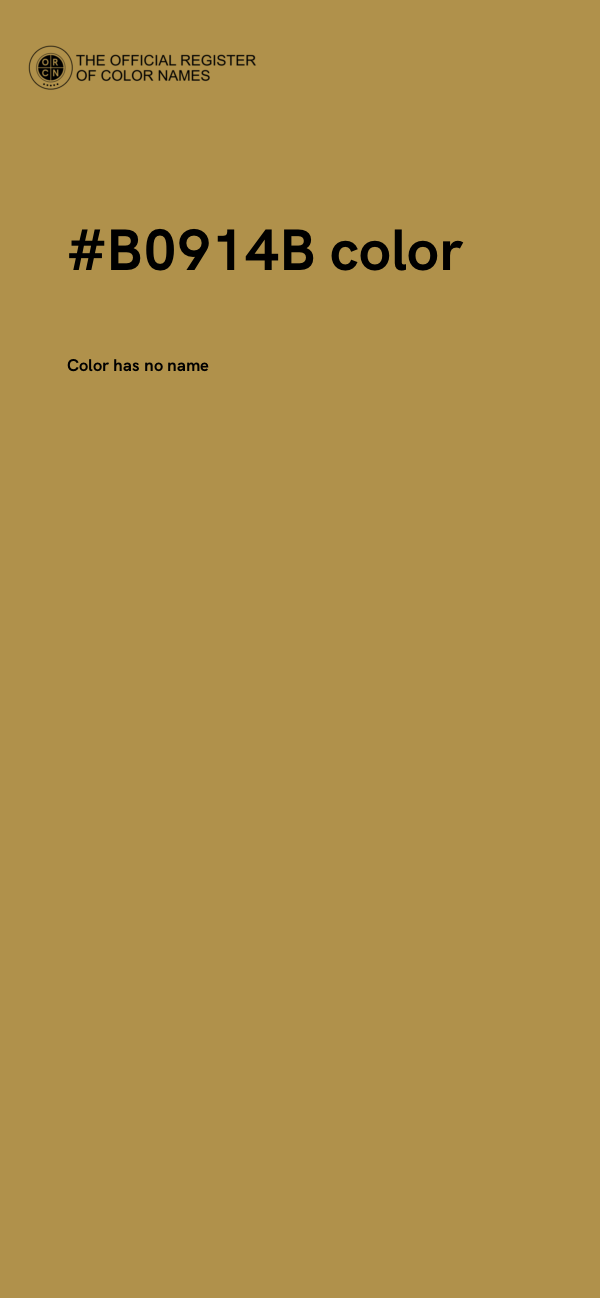 #B0914B color image
